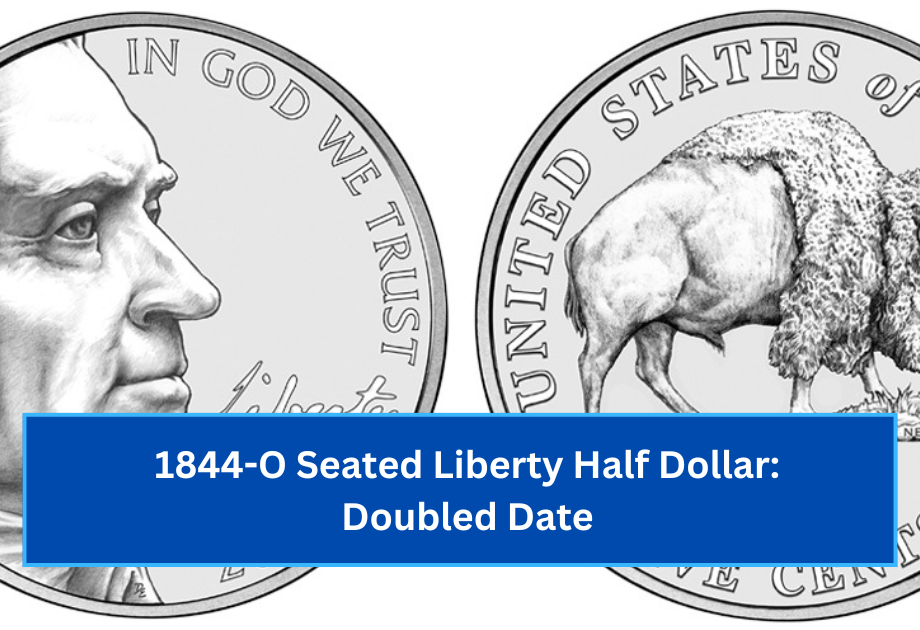 1844-O Seated Liberty Half Dollar Doubled Date