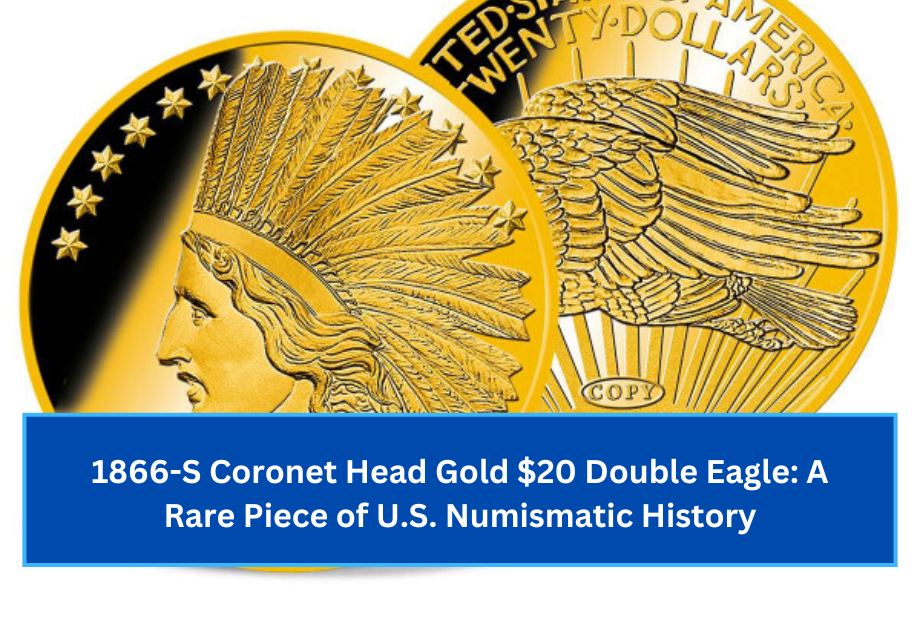 1866-S Coronet Head Gold $20 Double Eagle A Rare Piece of U.S. Numismatic History