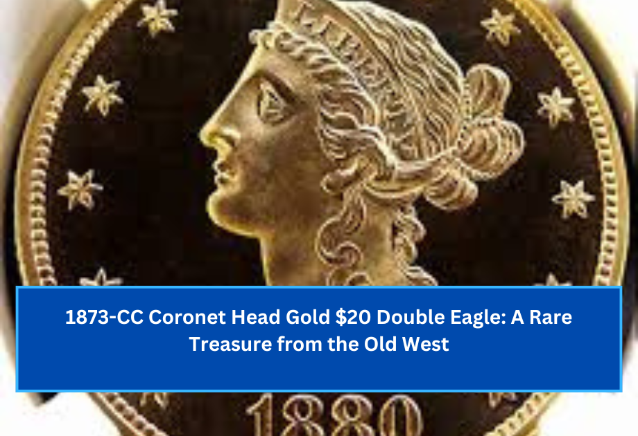 1873-CC Coronet Head Gold $20 Double Eagle A Rare Treasure from the Old West