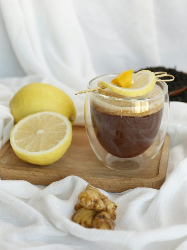 lemon and clear glass jar